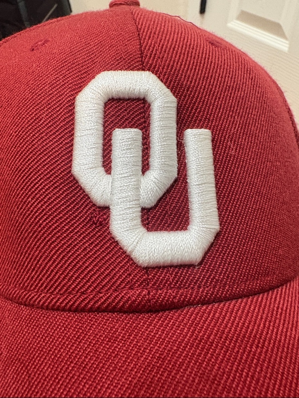 University of Oklahoma OU Sooners Crimson Hat Nike Just Do It Wool Blend - Picture 12 of 12